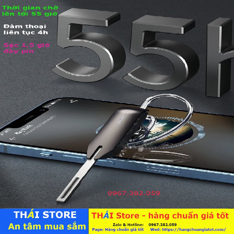 Tai nghe cao cấp Remax Double Mic, model: RB - T38, tự động kết nối Bluetooth 5.0 -  - bảo hành 6 tháng