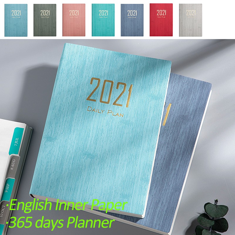 Bao Da Pu Mềm Agenda 2021 365 Thời Trang Cho Notebook A5