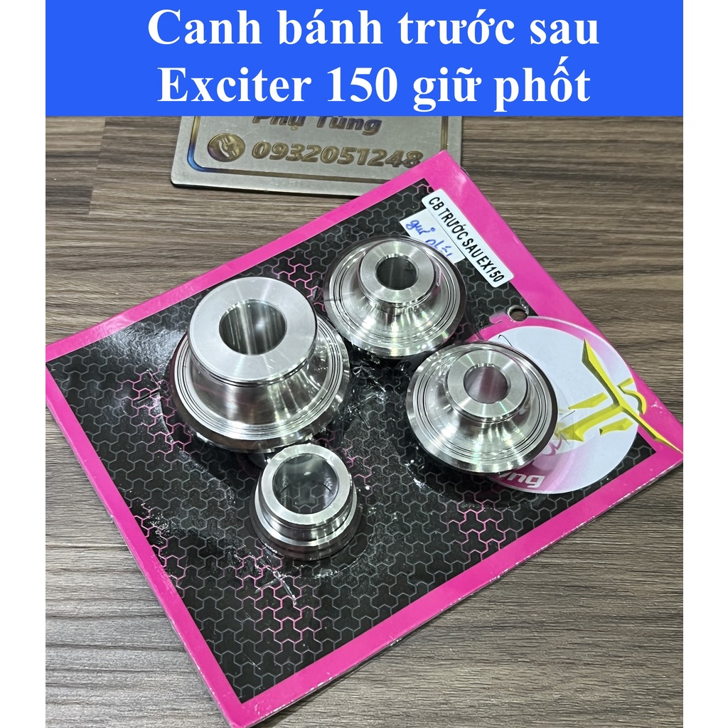 Canh bánh trước sau Exciter 150 giữ phốt (bộ 4 cục)