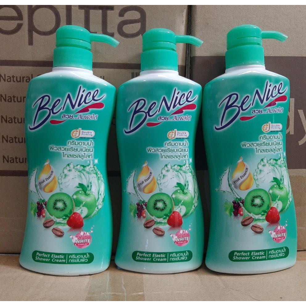 (KTT) Sữa tắm trắng và dưỡng da BE NICE ( thái lan) chai 450 ml