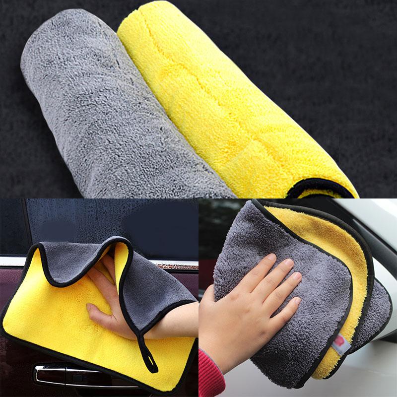 Khăn Lau Xe Ô Tô Lông Dày 2 Mặt Dùng Lau Nội Ngoại Thất Xe Hơi