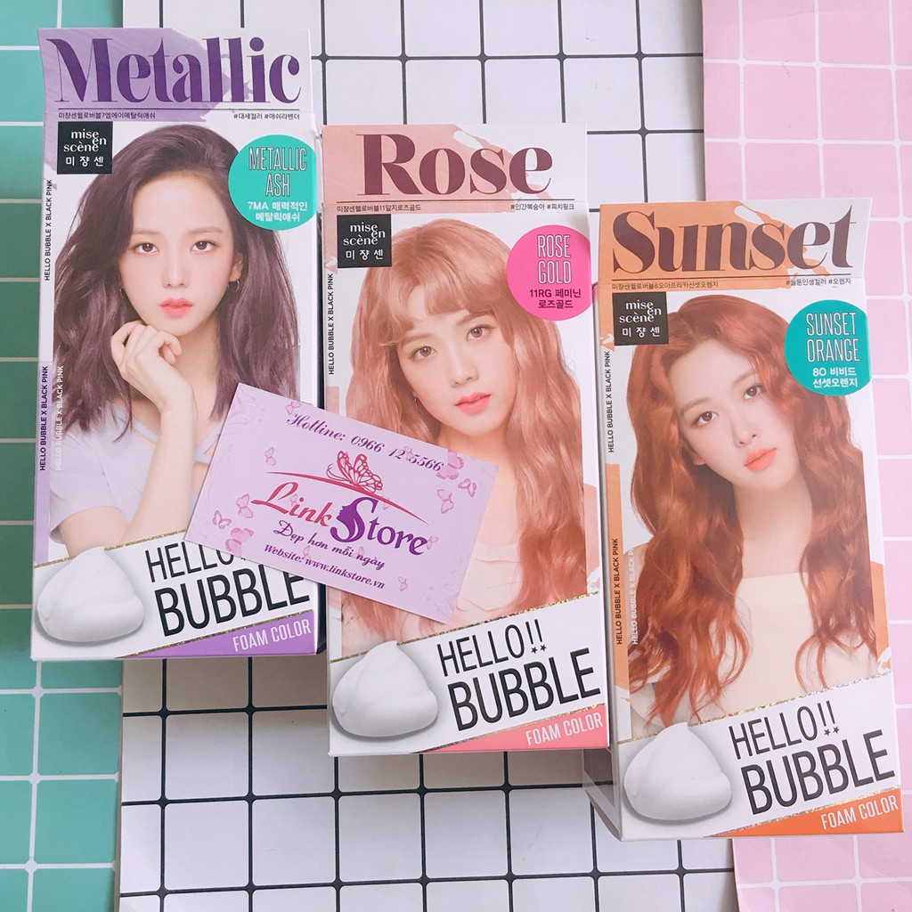 Nhuộm tóc dạng bọt Mise en Scene Hello Bubble Hair Foam | BigBuy360 - bigbuy360.vn