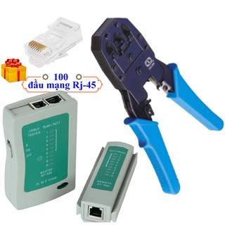 [Tặng 100 đầu mạng] Bộ kìm TL-315 bấm đầu mạng RJ-45 và hộp test cable