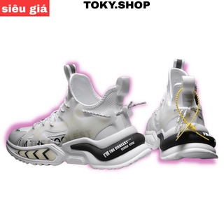 Giày nam thể thao trắng đen toky.shop,sneaker nam đế cao size 39-44