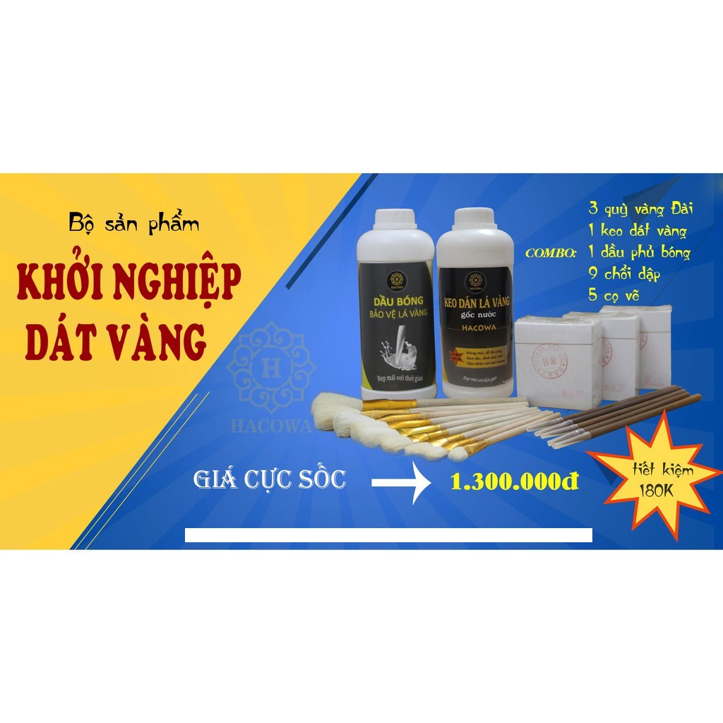 Keo dát vàng + Keo bóng (Lẻ 2 chai x 100ml)