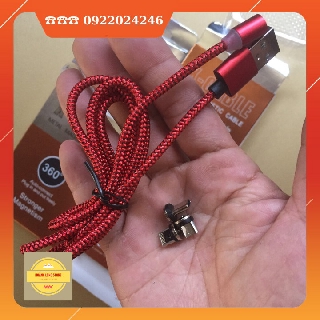 [CHÍNH HÃNG] CÁP SẠC NAM CHÂM – 3 ĐẦU SẠC : micro USB + Lightning + Tye C - DÂY DÙ BỀN ĐẸP