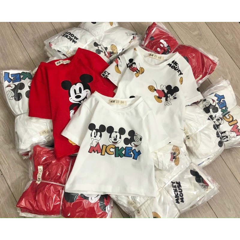 Áo cộc mickey HM 1-10Y (có ảnh thật)