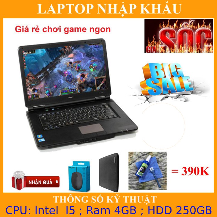 (Hàng nhập khẩu) ***Chơi game*** Laptop core i5 nhập khẩu máy chạy cực kỳ bền, tốc độ cao