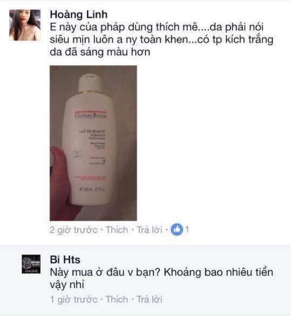 Dưỡng kích trắng Chateau Rouge 400ml