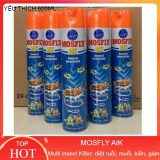 Bình xịt muỗi Mosfly FIKz AIK hương chanh 600ml