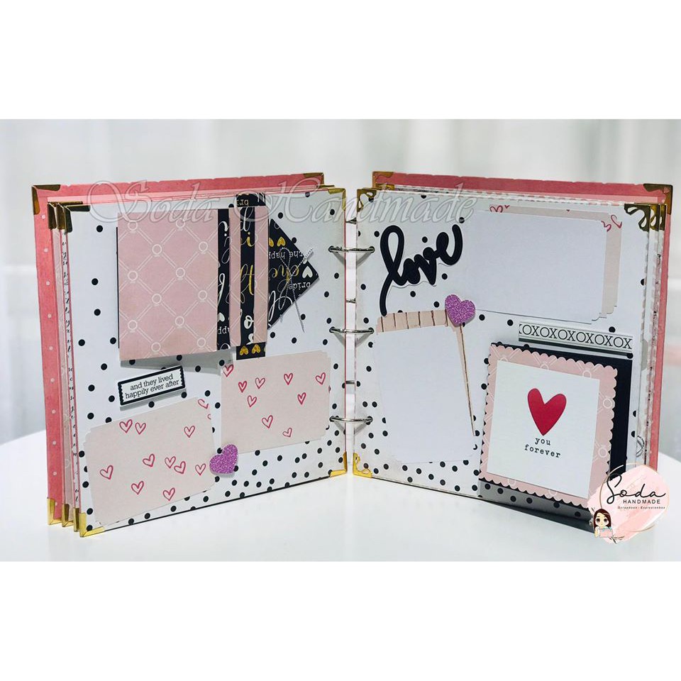 [Album ảnh Handmade] Love Scrapbook - Album Tình yêu