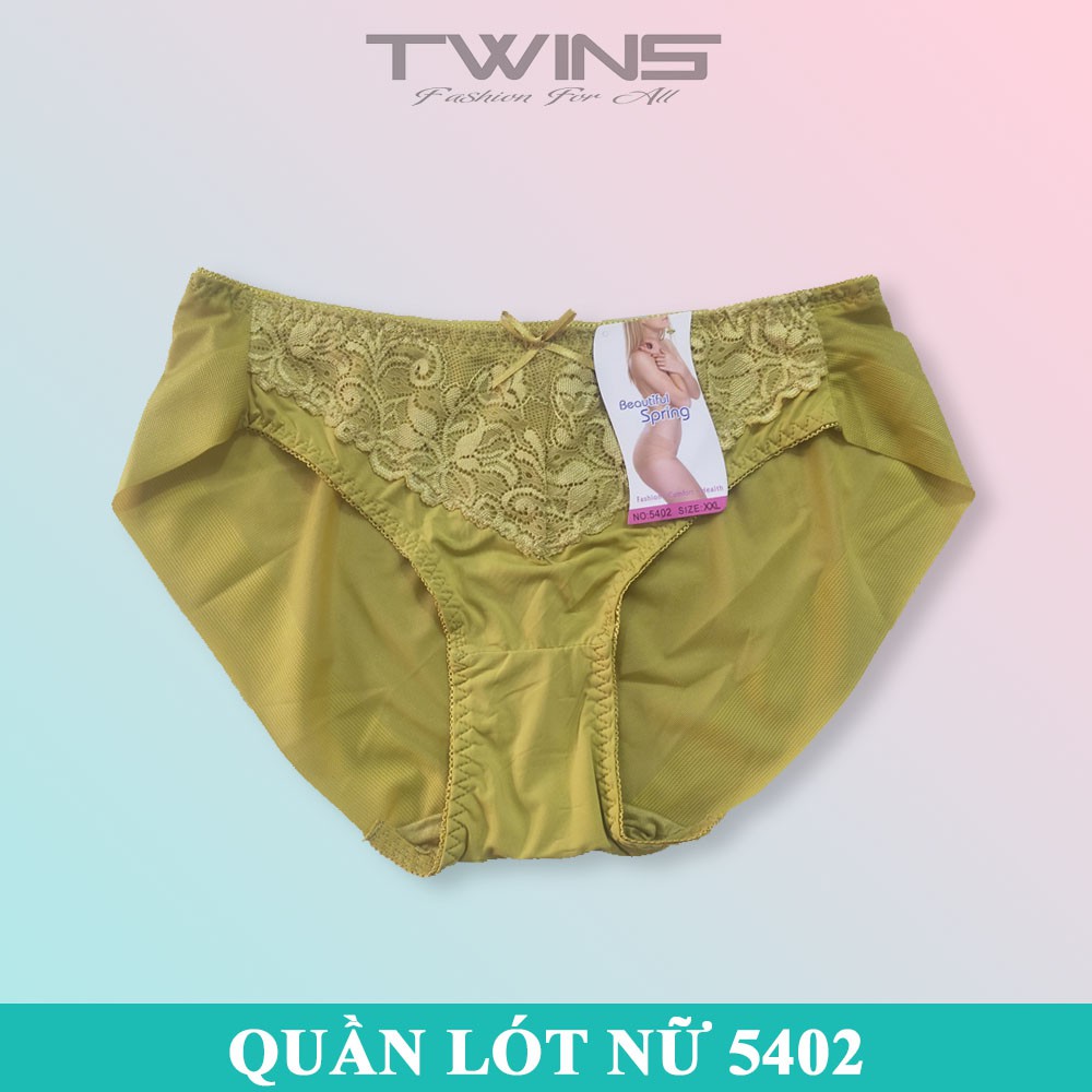Quần lót nữ thun lạnh phối ren cao cấp Thịnh Phát 5402 chất mềm mịn thoáng mát không lộ đường may size dưới 60kg