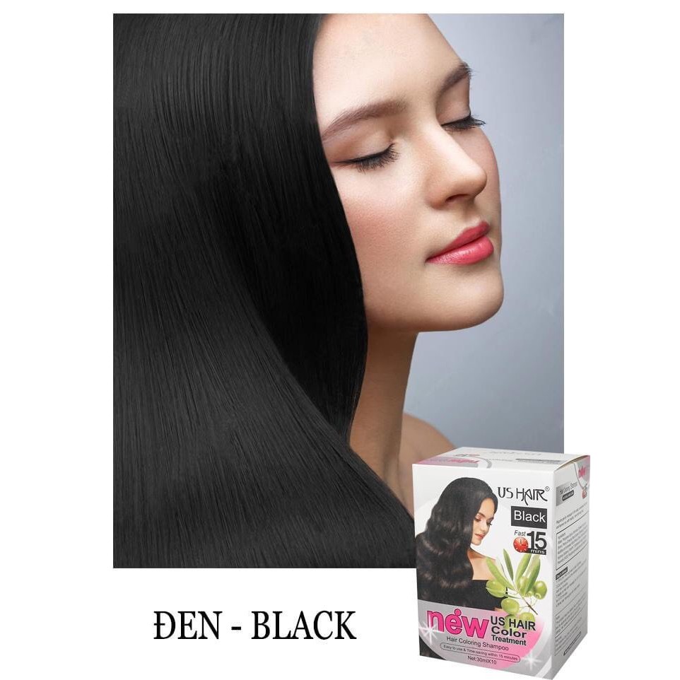 1 HỘP DẦU GỘI NHUỘM THẢO DƯỢC US HAIR | BigBuy360 - bigbuy360.vn