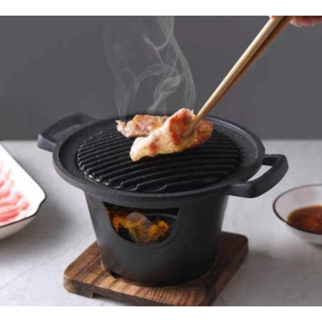 Chảo Nướng Bbq Hình Tròn Kiểu Hàn Quốc Chuyên Dùng Cho Nhà Bếp