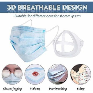 Khung khẩu trang 3D tạo không gian dễ thở