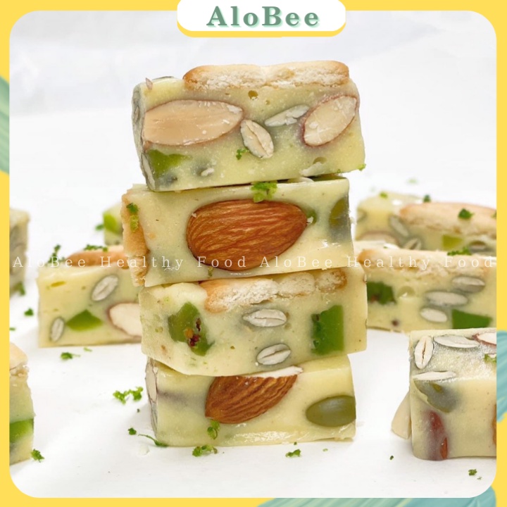 Nougat ăn kiêng kẹo hạnh phúc eatclean kẹo dẻo 3 vị Healthy dùng thử 1 chiếc