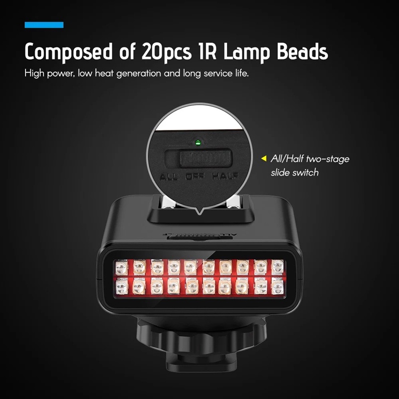 Đèn hồng ngoại LED ORDRO LN-3 hỗ trợ quay đêm cho máy ảnh DSLR | BigBuy360 - bigbuy360.vn