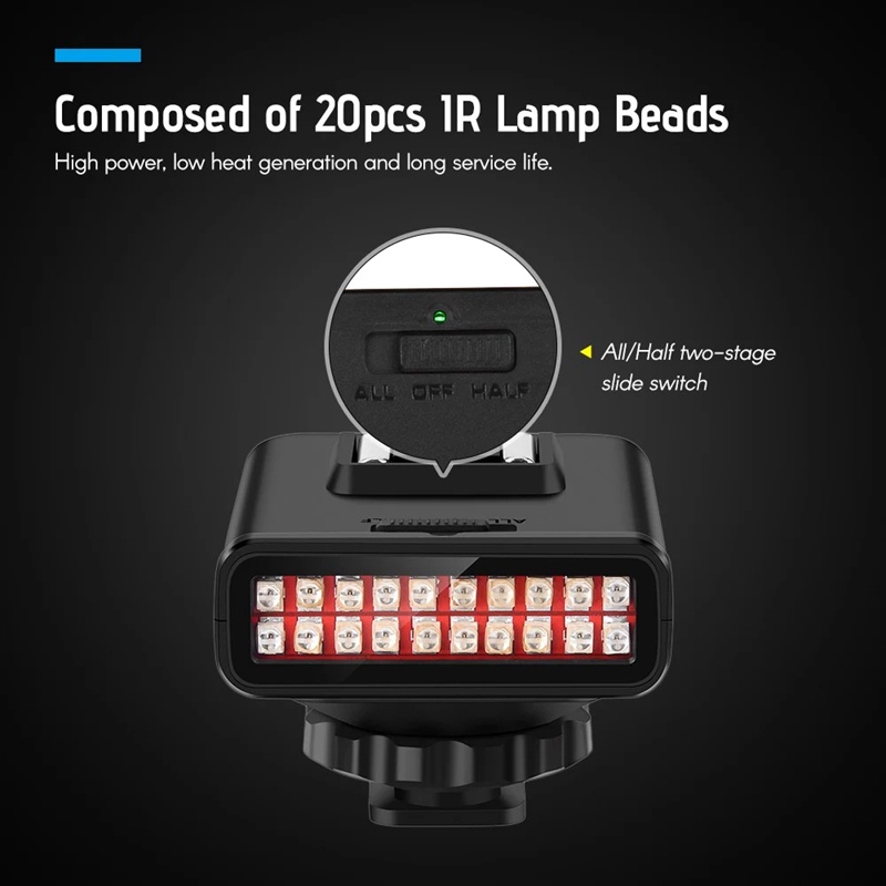 Đèn hồng ngoại LED ORDRO LN-3 hỗ trợ quay đêm cho máy ảnh DSLR | BigBuy360 - bigbuy360.vn