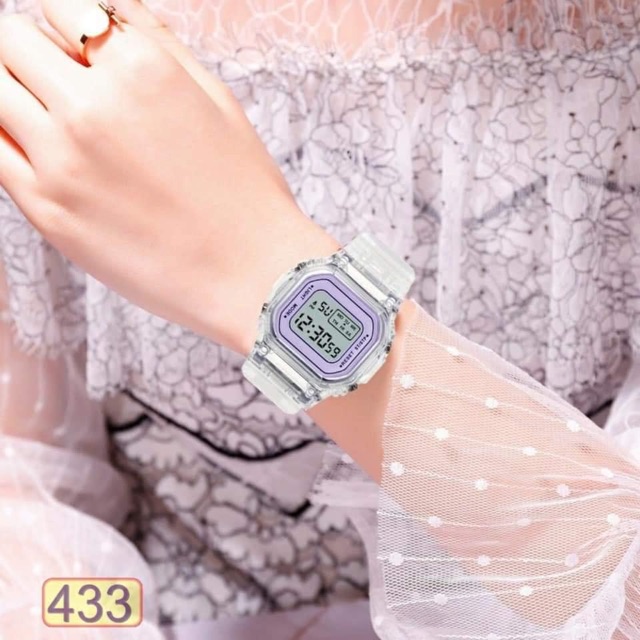 Đồng hồ thể thao dây trong suốt (Hàn Quốc) | BigBuy360 - bigbuy360.vn