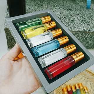 NƯỚC HOA THÁP 6 CHAI DẠNG LĂN THƠM CỰC LÂU