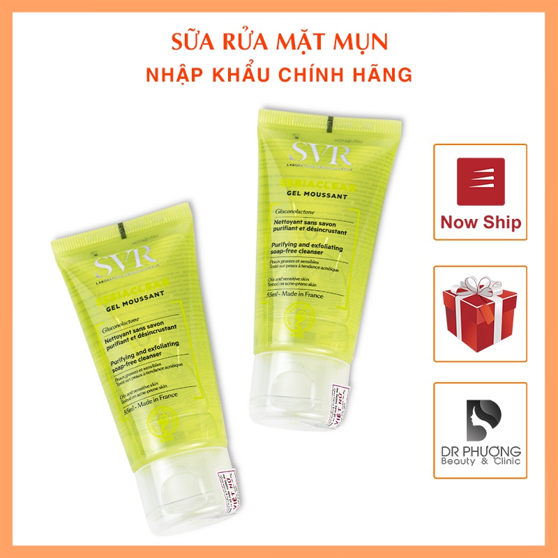 [CHÍNH HÃNG] Sữa rửa mặt da dầu mụn Sebiaclear Gel Mousant SVR | BigBuy360 - bigbuy360.vn