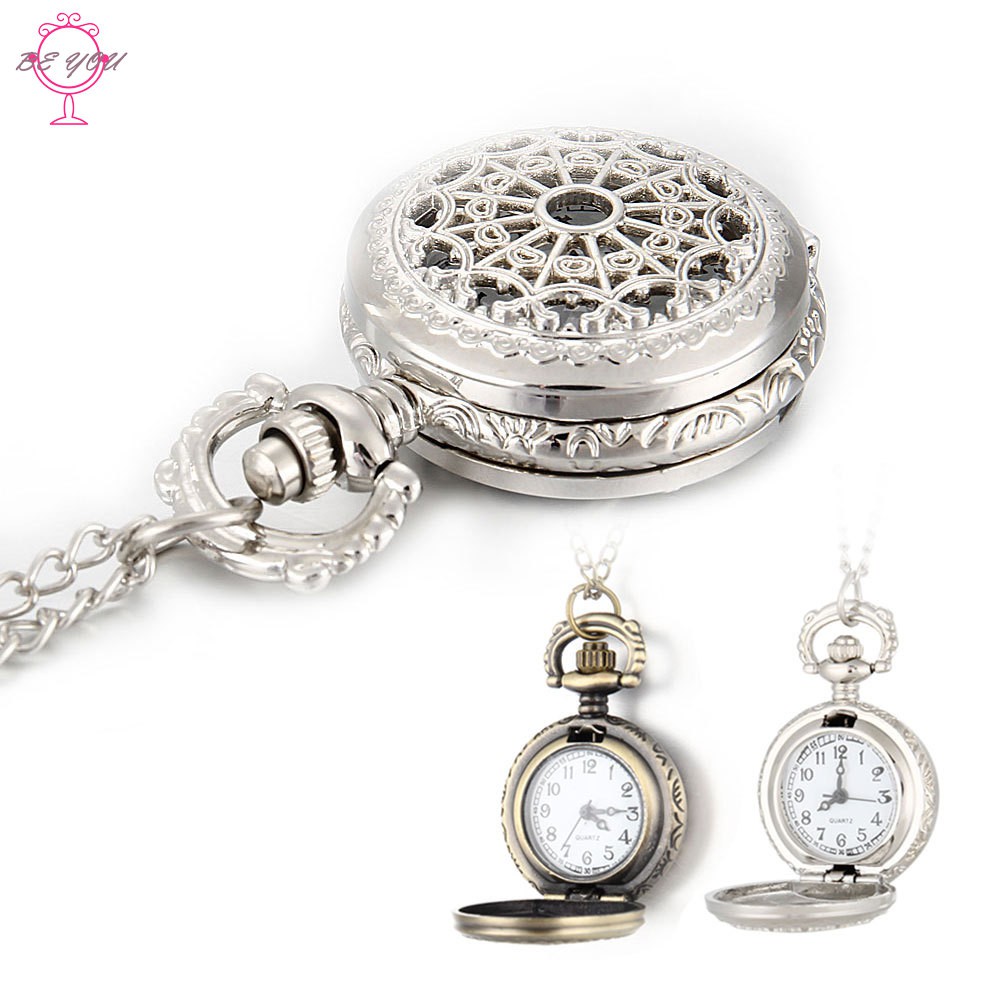 Đồng hồ quả quýt chạm khắc họa tiết mạng nhện phong cách cổ điển sang trọng