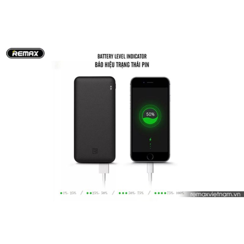 PIN SẠC DỰ PHÒNG REMAX RPP - 119 10000MAH cổng USB, micro USB