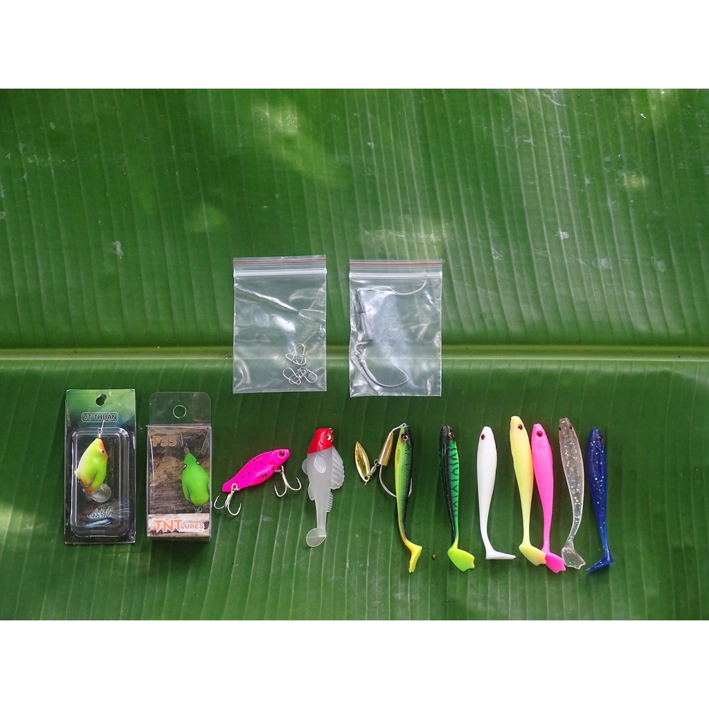 Combo mồi 330K - Bộ mồi 14 món đủ địa hình