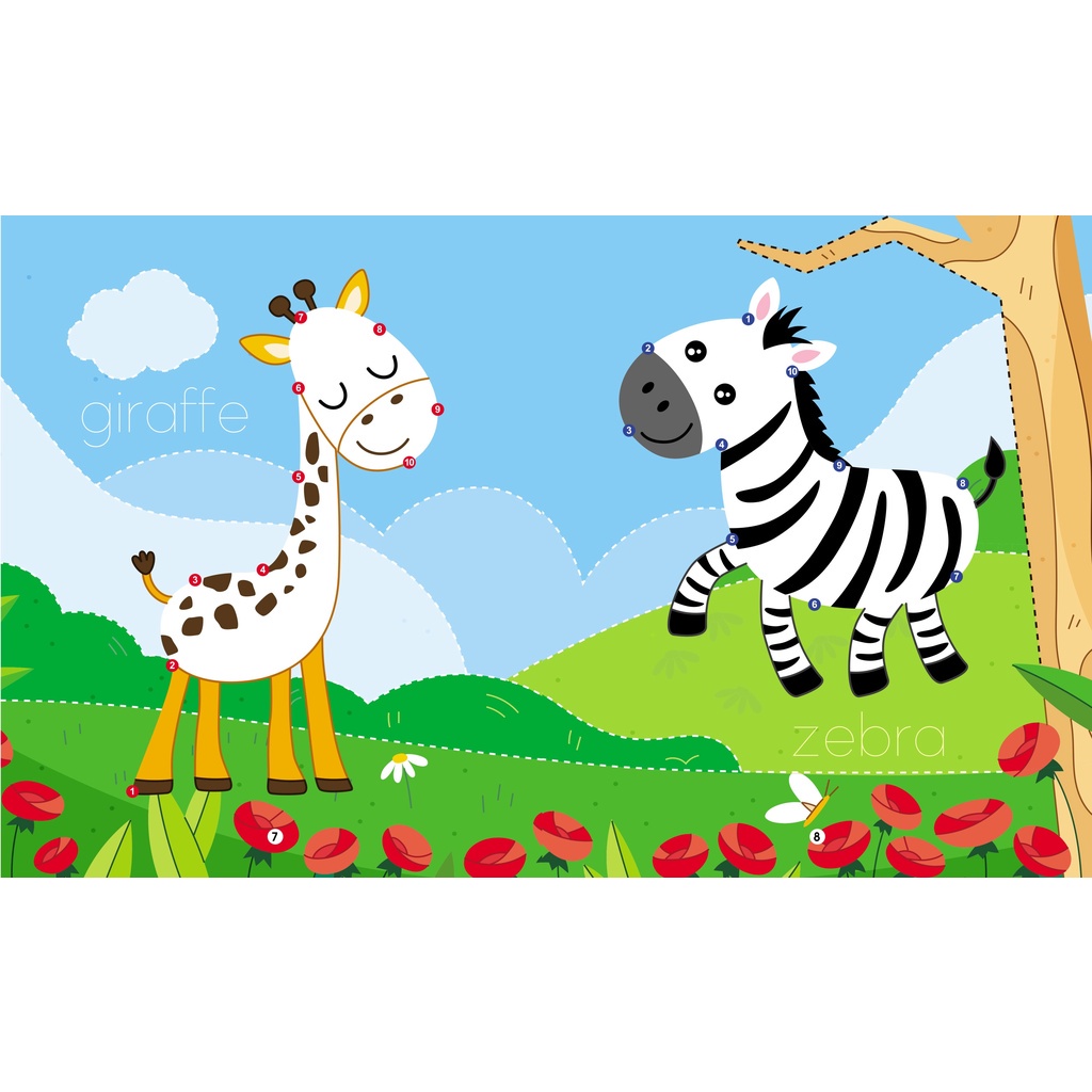 Sách - Bộ Vở Viết Xóa Được - Wipe Clean - Trò Chơi Phát Triển Trí Tuệ - Tìm Kiếm Thông Minh- Trò Chơi Nối Số