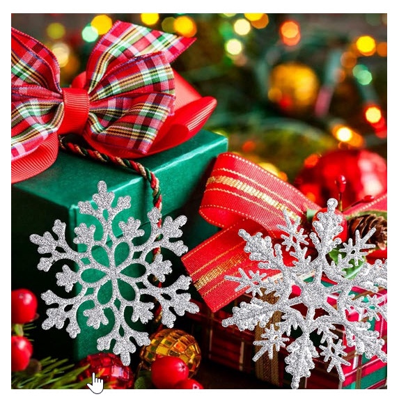 [HCM] NOEL - BỊCH 06 CÁI / 10 CÁI - BÔNG TUYẾT MÀU TRẮNG SỐ 4-5-6 TRANG TRÍ NOEL / BÔNG TUYẾT MÀU NHẬP KHẨU