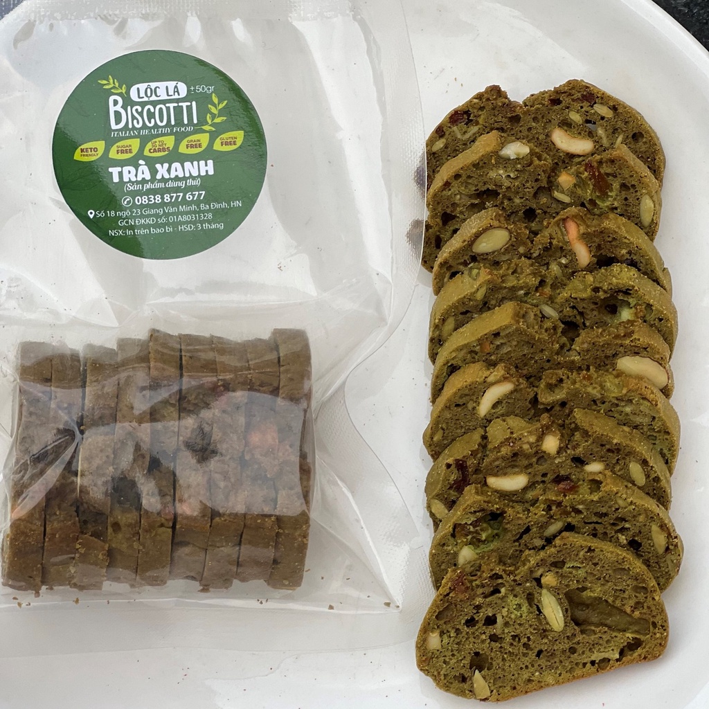 300g Bánh Biscotti Healthy ngũ cốc và yến mạch dành cho người giảm cân, ăn kiêng và tập luyện thể thao