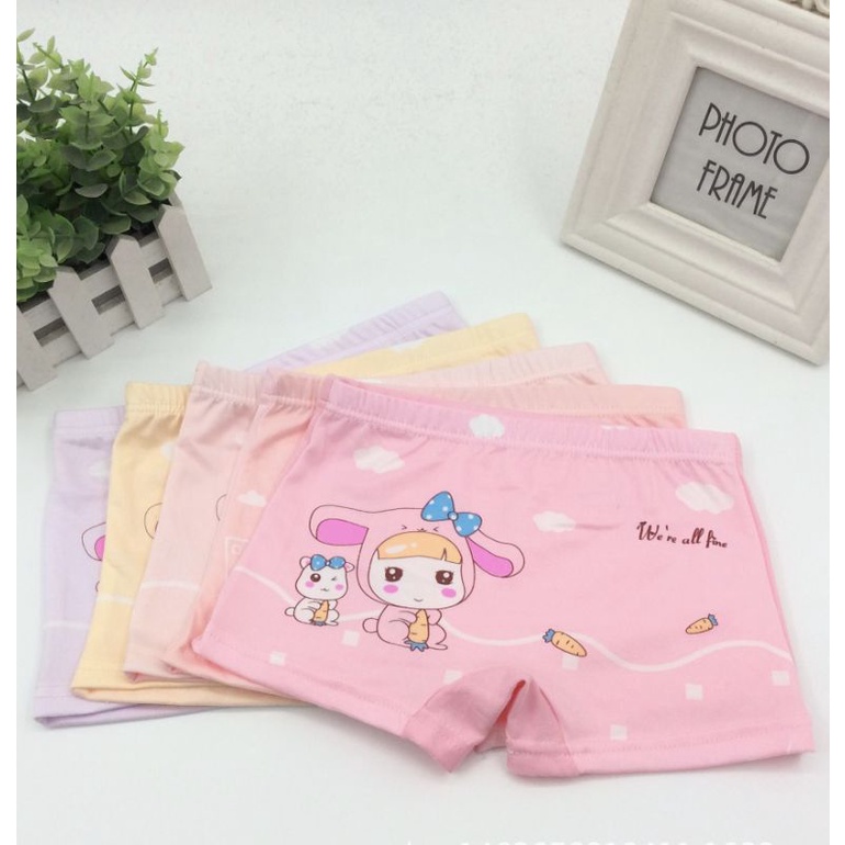 Quần Chip Đùi Dễ Thương Cho Bé Gái, Quần Lót Trẻ Em Họa Tiết Xinh Xắn