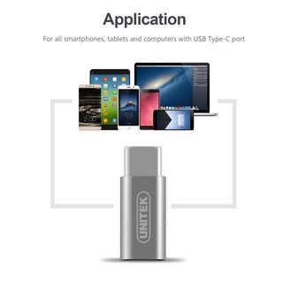 ĐẦU ĐỔI TYPE C -> MICRO UNITEK YA 027AGY , ĐẦU ĐỔI TYPE C SANG USB MICRO 2.0