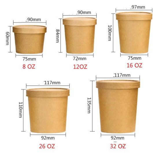 10 ly kraft nhỏ 470 ml - 16 oz
