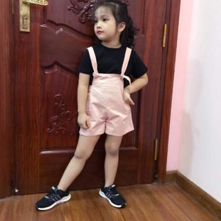 Yếm kaki cho bé gái