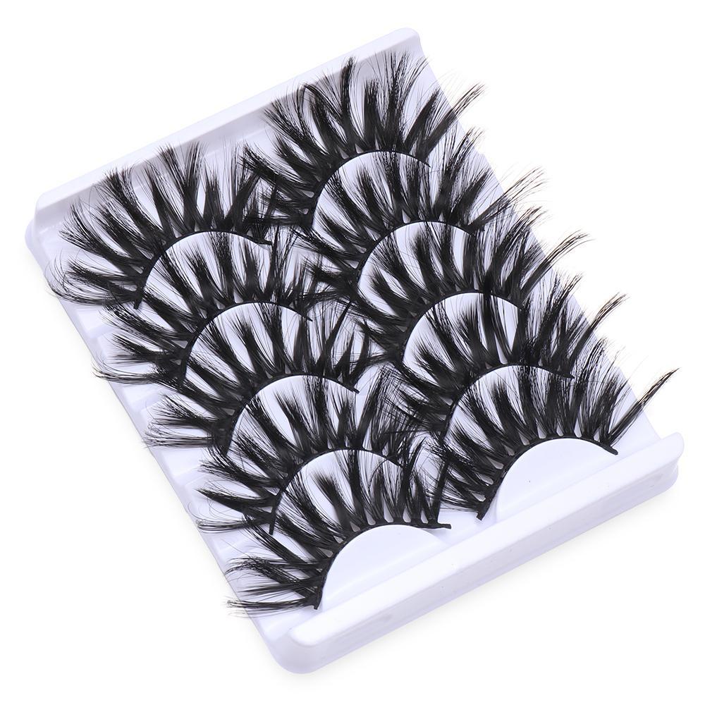 Bộ 5 Cặp Lông Mi Giả SKONHED Có Hiệu Ứng 6D Đầy Đủ Màu Sắc