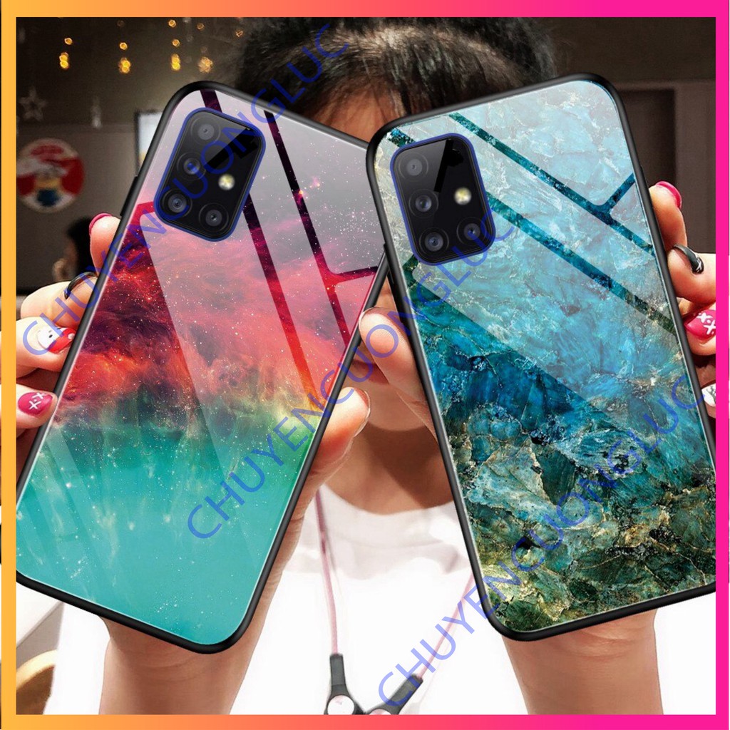 Ốp Lưng Kính Samsung Galaxy M51 COLOR SIÊU ĐẸP
