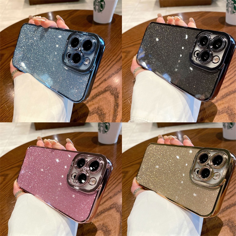 Ốp điện thoại mềm chống sốc long lanh thích hợp cho iPhone 14 13 12 11 Pro Max XS Max XR X