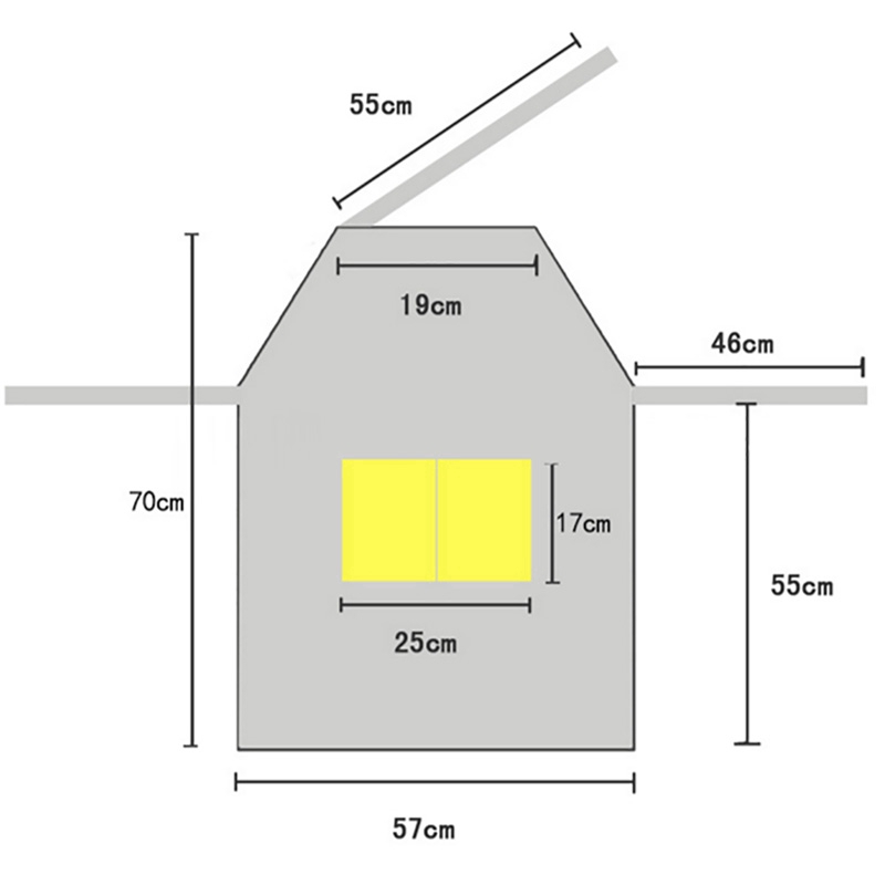 1 Tạp Dề Dáng Dài Có Túi Tiện Lợi