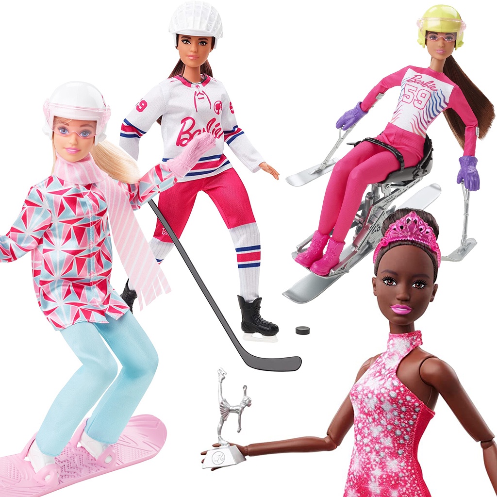 MỚI Bộ Sưu Tập Búp Bê Barbie Các Môn Thể Thao Mùa Đông Winter Sports