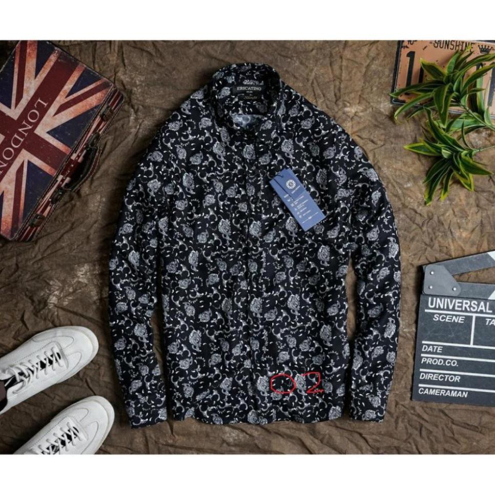 Sơ Mi Nam Trym Cò Họa Tiết Nam,,Áo công sở, Áo Sơ Mi hàn quốc Cực Chất, Chất Vải Mỏng Nhẹ, Dáng body Cực Đẹp | BigBuy360 - bigbuy360.vn