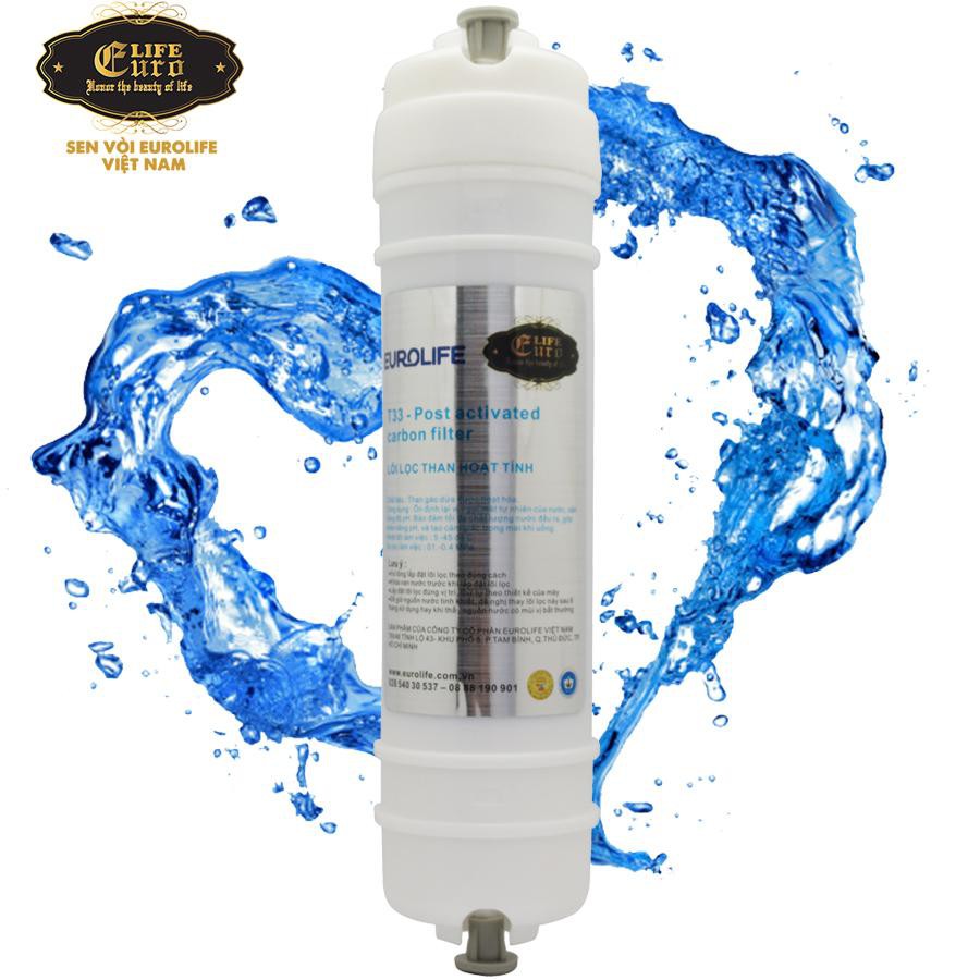 Lõi lọc T33 dùng cho máy lọc UF và RO Eurolife ( Post Activated Carbon filter)