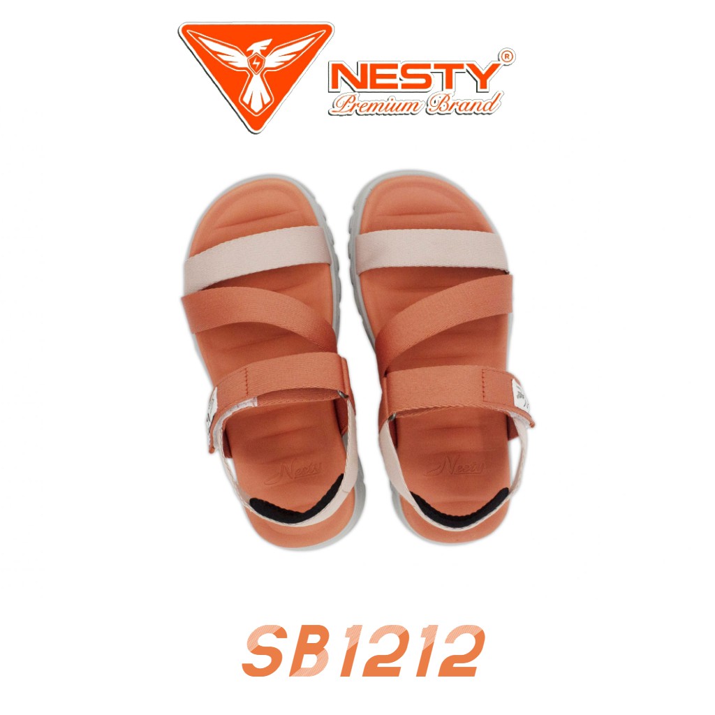 Sandan Nữ Cam mới - Giày Sandal NESTY SB1212 - BH 12 tháng Giày dép quai hậu ngang học sinh đi học xinh đẹp Xume Đà Nẵng