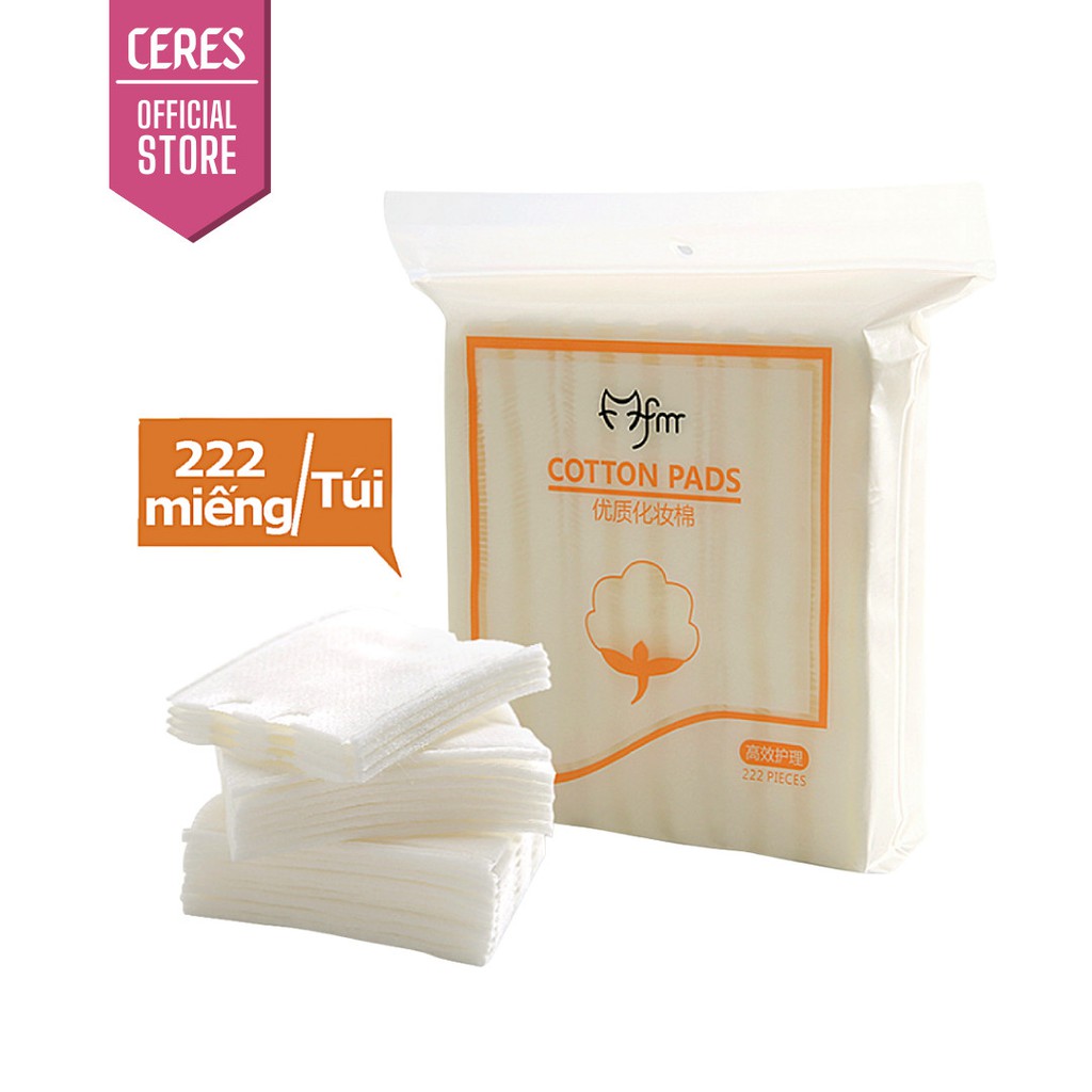 Bông Tẩy Trang ⚡𝑭𝒓𝒆𝒆𝒔𝒉𝒊𝒑⚡ Bông Tẩy Trang Cotton Pads 222 miếng 3 Lớp