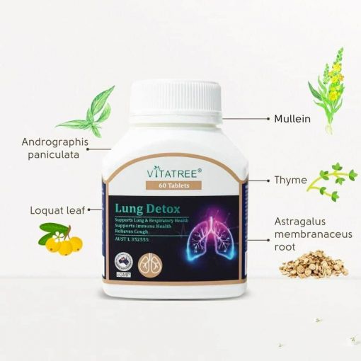 Viên thải độc phổi Lung Detox Vitatree 60 viên (Úc)
