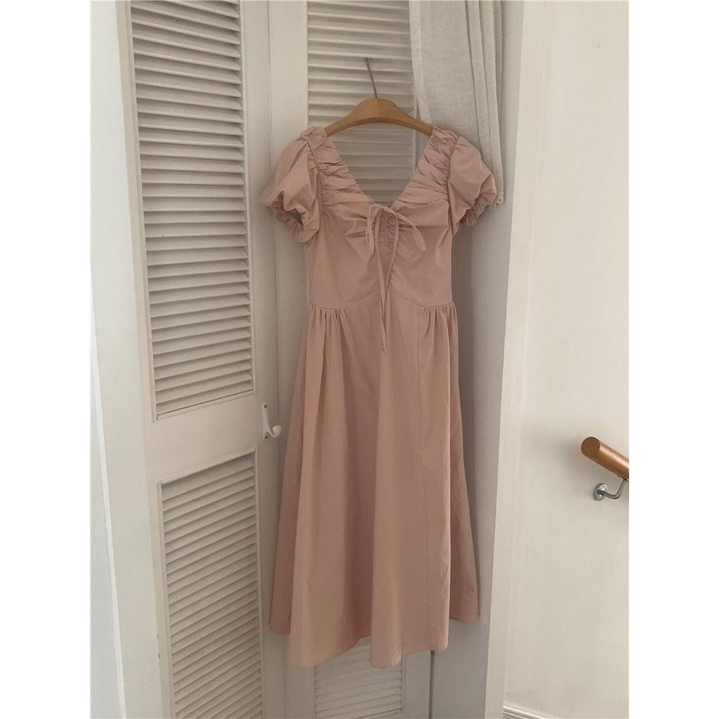 Đầm Cổ Chữ V Dáng Ôm Phong Cách Thời Trang Pháp Kiểu Mới 63850