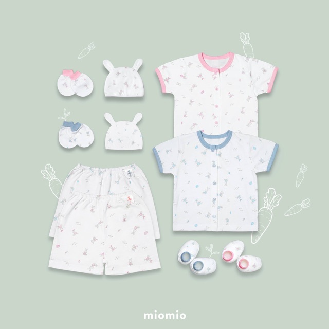 Bộ ngắn tay hình thỏ Miomio