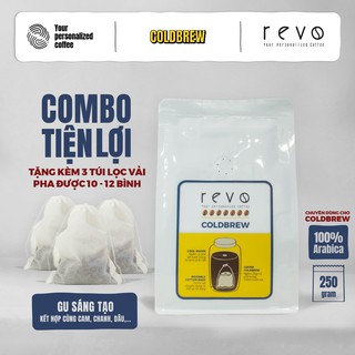 Revo ColdBrew - Set cà phê ngâm lạnh kèm 3 túi lọc vải tiện lợi thumbnail