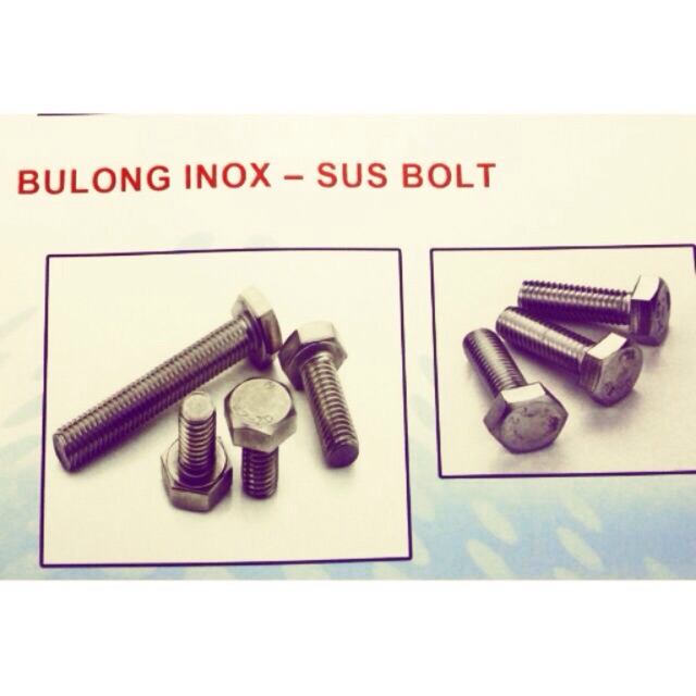 Bulon inox 8ly nhiều loại