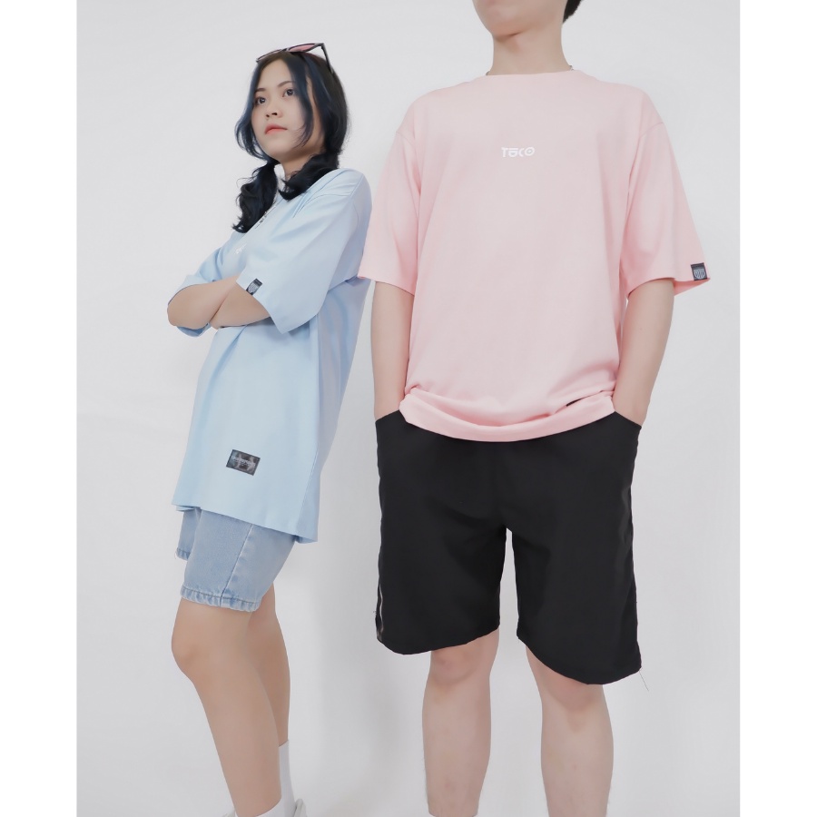 Áo thun tay lỡ basic tee TUCO Hồng Pink, áo phông cotton form rộng OVERSIZE unisex nam nữ local brand